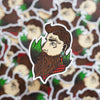 Beard Forest Die Cut Sticker