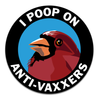 Sticker • Poop on Anti-Vaxxers
